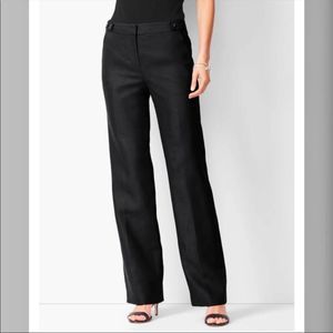 New Talbots Black Linen Windsor Pants